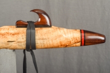 Spalted Maple Burl Native American Flute, Minor, Low E-4, #L32F (13)